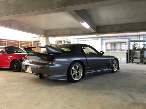 RX-7 fd3s 社外フルエアロ&社外リトラカバー&純正ボンネット