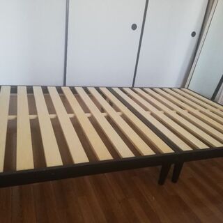 セミダブル　ベッドフレームのみ　すのこの画像