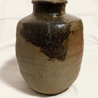 伊賀焼　耳付 壺 伊賀 ヴィンテージ 花瓶 花器 新品 未使用 です。 伊賀耳付花入 y-8 | Gallery RYOKUSUIDO