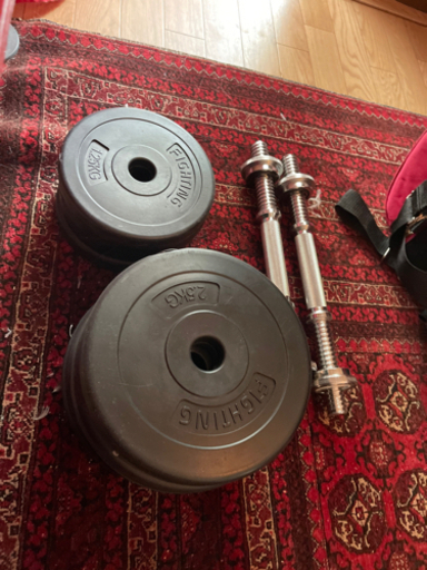 ダンベルセット　2.5kg 4枚　1.25kg 4枚 シャフト2本