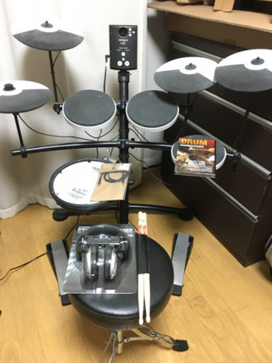 8/28(土)夜で受付終了します【すぐ叩けます】Roland TD-1KV + 拡張シンバル&おまけ付き