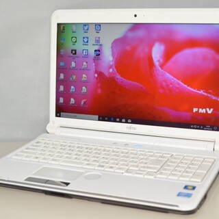 最新Windows10+office 大容量HDD640GB 富士通 AH54/D 高性能 第二世代i3/15.6インチ/無線内蔵/4GB/USB3.0/HDMI/DVDRW/便利なソフト多数