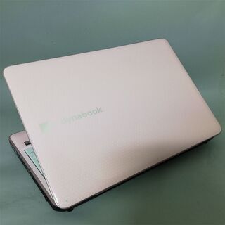 ピンク色 ノートパソコン 中古美品 Windows10 16型ワイド 東芝 TX/66LPK Core2 Duo 4GB 500G Blu-ray 無線 Office済 即使用可能の画像