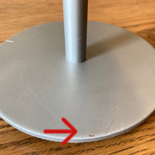 【中古品】電気スタンド　淡いベージュの布製傘の画像