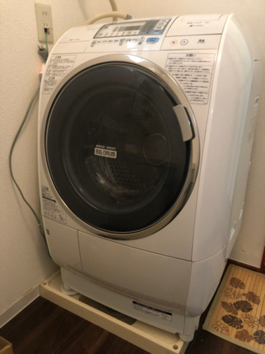 値下げします　民泊撤退につき　日立　ドラム式　洗濯機　美品　お譲りします