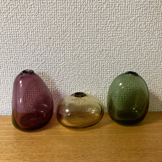 Sghr スガハラ 一輪挿し 花瓶 3個セット