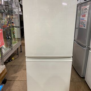 【愛品館市原店】SHARP 2017年製 137L 2ドア冷蔵庫 SJ-D14C-W 【管理IR013455-104】