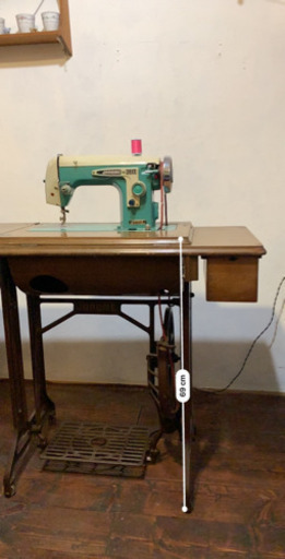 ジャノメミシン　昭和レトロ　稼働品　足踏み