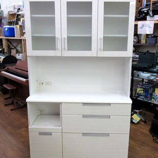 ニトリ レンジボード ダリア120 幅120×奥42×高200cm キッチンボード 食器棚