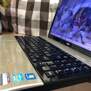 彡ＷｅｂカメラＵＳＢ接続付・ＮＥＣ　超高速ｉ５第二/新品ＳＳＤ２４０ＧＢ/シャンパンゴールドWin10 64bit/Office2019付/15.6ｲﾝﾁ/メモリ８GＢ/無線/DVD・ＣＤ再生ソフト付　No.2108015の画像