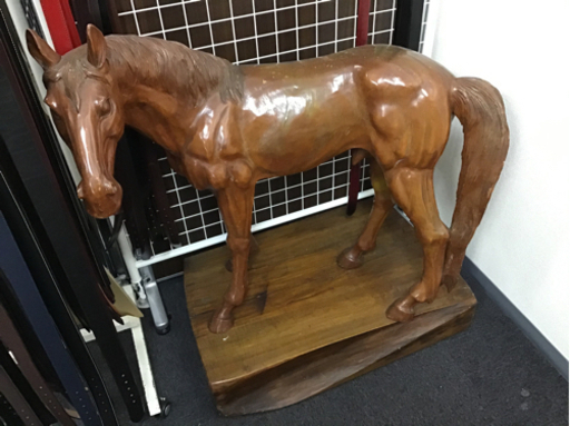 馬　置物　骨董品