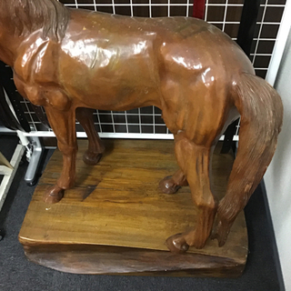 馬 置物 骨董品