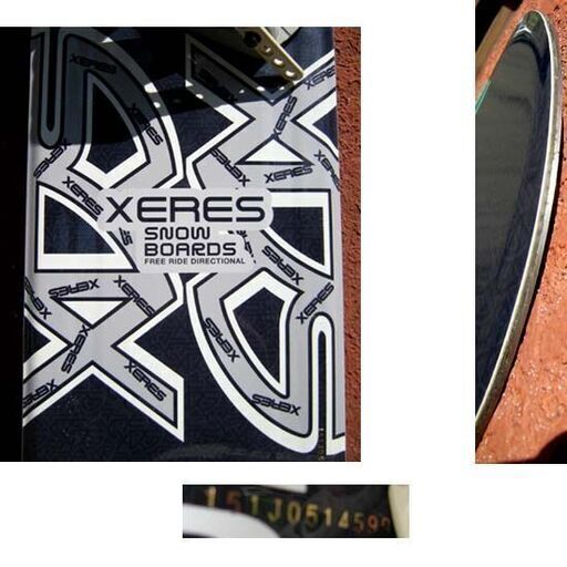 151cm スノーボード 2点セット 板 XERES セレス キャンバー 濃紺 バインディング付き スノボ 青系 ブルー ☆ PayP