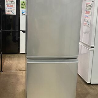愛品館市原店】SHARP 2019年製 137L 2ドア冷蔵庫 SJ-D14E-S 【