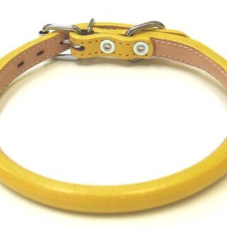 ONS ロール丸首輪 #4 黄 (小、中型犬)