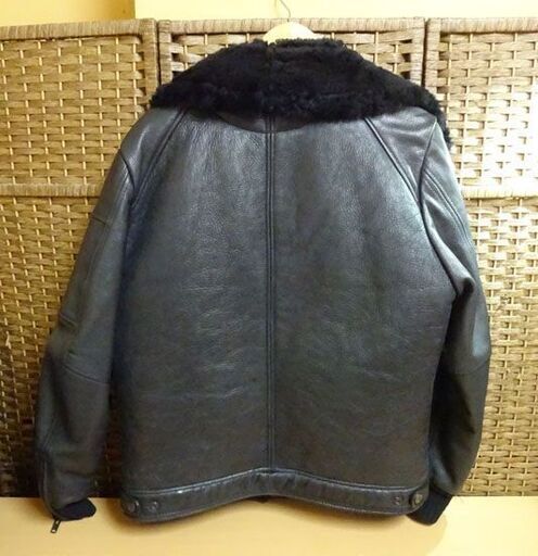 AVIREX ムートン コンビライダース ジャケット 6131005 XL 羊革 レザー アヴィレックス メンズ アウター 札幌市 白