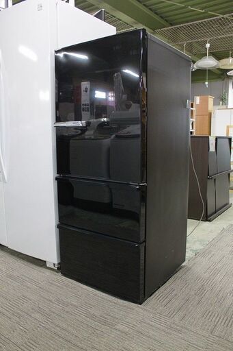 アクア 3ドア冷凍冷蔵庫 272L 自動製氷 旬鮮チルド AQR-SV27H(K)ヴィンテージブラック 2019年製 AQUA 冷蔵庫 中古家電 店頭引取歓迎 R3945)
