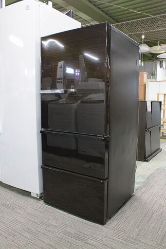 アクア 3ドア冷凍冷蔵庫 272L 自動製氷 旬鮮チルド AQR-SV27G(T)グロスブラウン 2018年製 AQUA 冷蔵庫 中古家電 店頭引取歓迎 R3946)