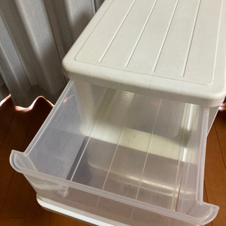 収納ケース　3段　キャスター付き　2個セットの画像