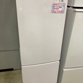 ☆中古 激安！！￥1,7000！！Haier　ハイアール　173㍑2ドア冷蔵庫　大容量　幅502mmｘ奥行598mmｘ高さ1410mm　JR-NF173B　【SH014】