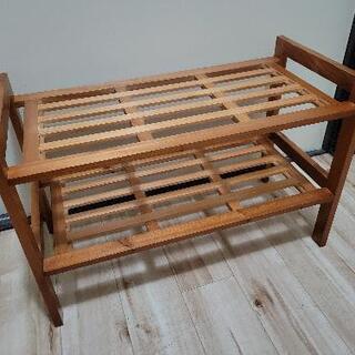 <取り引き中>シューズラック　木製　お譲りします。