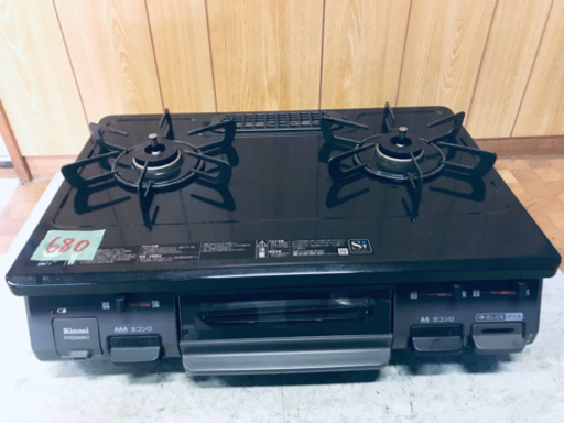 ✨2020年製✨680番 リンナイ✨都市ガスコンロ✨RTE594BK2L‼️