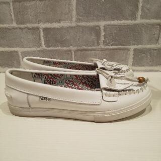  VANS  ホワイト ローファー の画像