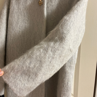 クチュールブローチ　メランジシャギーコートの画像