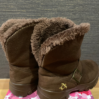 茶色のムートンブーツ②の画像