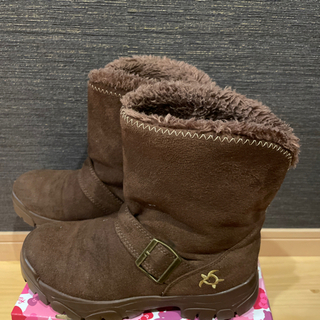 茶色のムートンブーツ②の画像