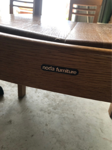 noda furnitureのダイニングテーブル、イス6脚セット