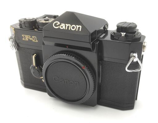 9017 Canon キャノン F-1 ボディ ブラック モルト交換済み