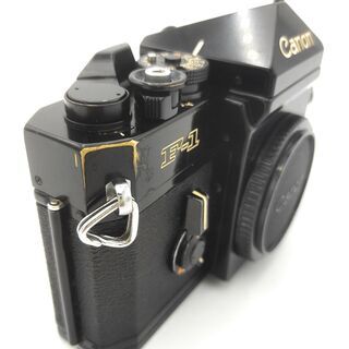 9017 Canon キャノン F-1 ボディ ブラック モルト交換済みの画像