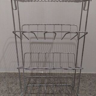 お風呂収納　スチールラックの画像