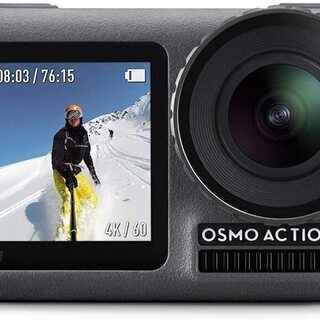 防水 DJI osmo action camera ４kアクションカメラ + 32gb sd + 3.5mm-usb-c adapter + アクセサリー