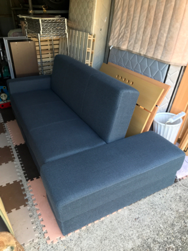 【取引完了】美品　ニトリ　布張りソファベッド　おうち時間の充実に