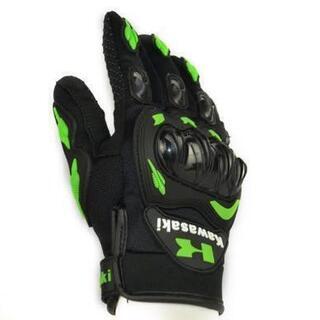 ②新品kawasakiバイクグローブ Lサイズ又はXLサイズ ⭐全国配送無料⭐の画像