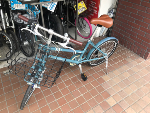 ブリジストン　マークローザ　20インチ　7speed　ledオートライト　かご付き