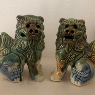 ✨美品✨琉球焼きシーサー　守り神　の画像