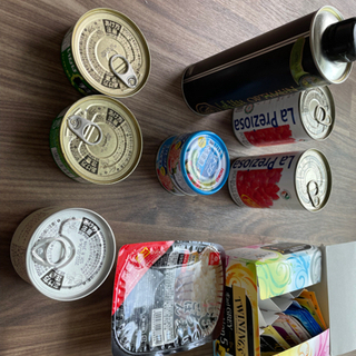 さしあげます　調味料（使用あり）、パスタ、缶詰めなどの画像