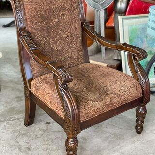 重厚！ 存在感！ ASHLEY / アシュレイ  アクセントチェア！ リサイクルショップ札幌　買取本舗　西野店の画像