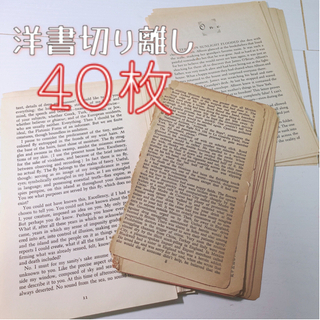 洋書切り離し40枚