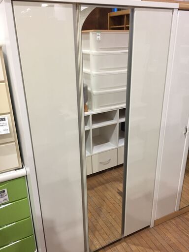 【愛品館市原店】ミラー付3枚扉クローゼット【管理IIF018002-104】