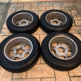 jb23　タイヤ　純正ホイール　４本セットの画像
