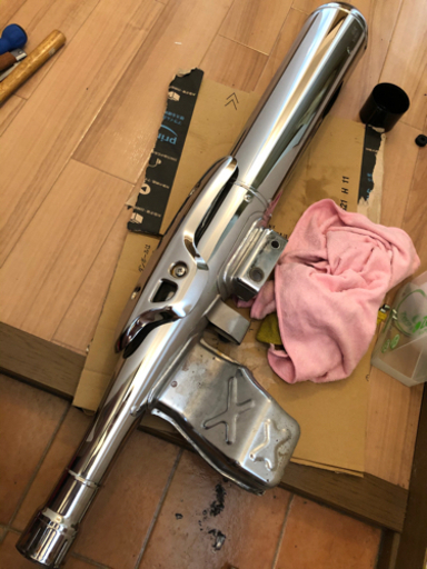 SR400 FI 純正サイレンサー マフラー