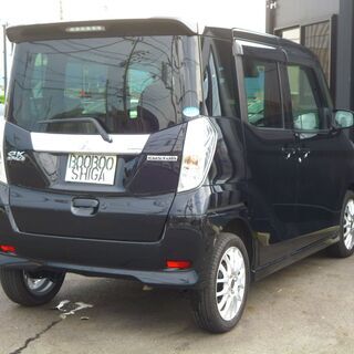 平成27年EKスペース　カスタム　Tターボ　eアシスト　衝突軽減ブレーキ　両側パワースライド　純正ナビ　　Bluetooth　車検付令和4年6月の画像