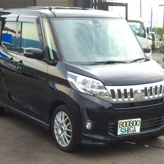 平成27年EKスペース　カスタム　Tターボ　eアシスト　衝突軽減ブレーキ　両側パワースライド　純正ナビ　　Bluetooth　車検付令和4年6月の画像