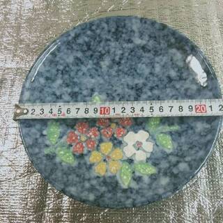 【未使用】花だより てんぷら揃 お皿　薬味入れ　つゆ入れ　セット　岡崎市からの画像