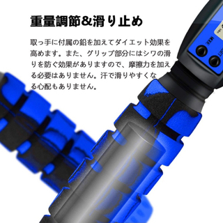 【新品未使用品】縄跳び　カウント機能付き　長さ調整可能　大人用子供用　グレー　柔軟クッションの画像