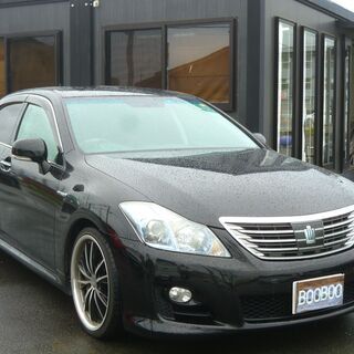 ★修復歴無★　クラウンハイブリッド　レザーシート　純正HDDナビ　バックカメラ　クリアランスソナー　社外19インチアルミ　車検R5年1月の画像